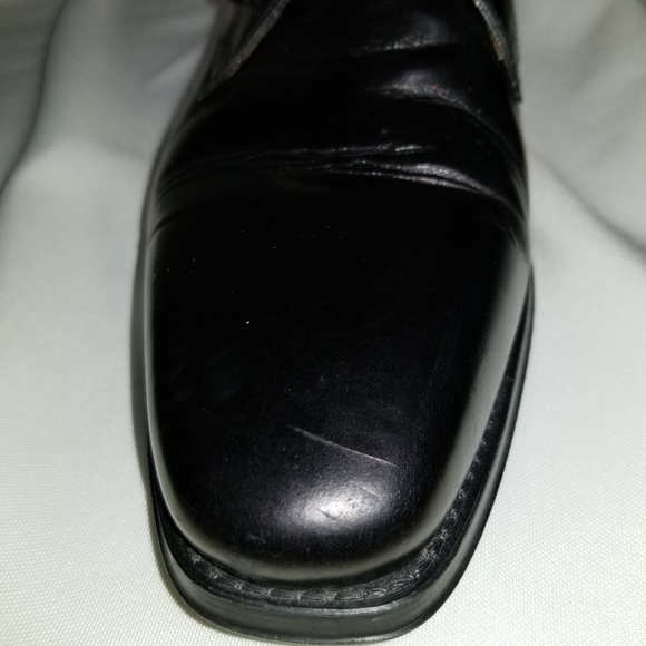 Magnanni Monk Strap Black Leather Loafers Mens 9.5 - Picture 5 of 8